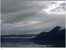 Wrangell, located in southeast Alaska, shows a blanket of clouds. Snow is highly unlikely in Wrangell in October.