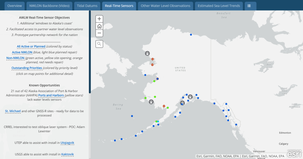 Alaska Water Level Watch Alaska Ocean Observing System